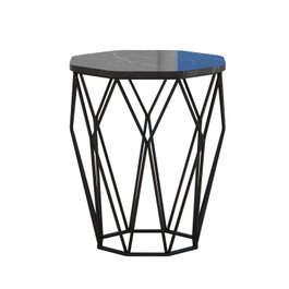 Hanah Home Sofya - Black Marble